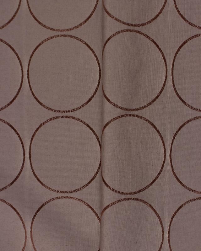 Polyester - Ronds Suede Naturel - Tissushop