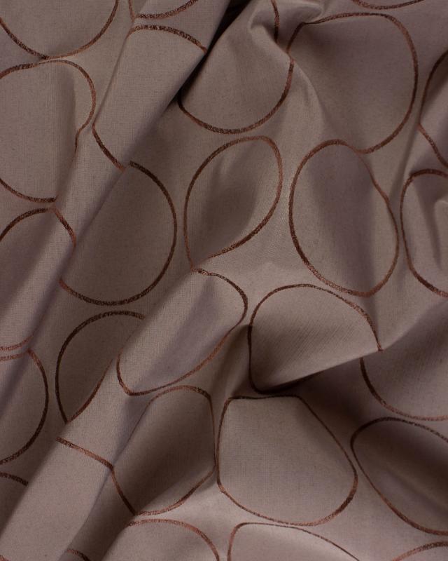 Polyester - Ronds Suede Naturel - Tissushop