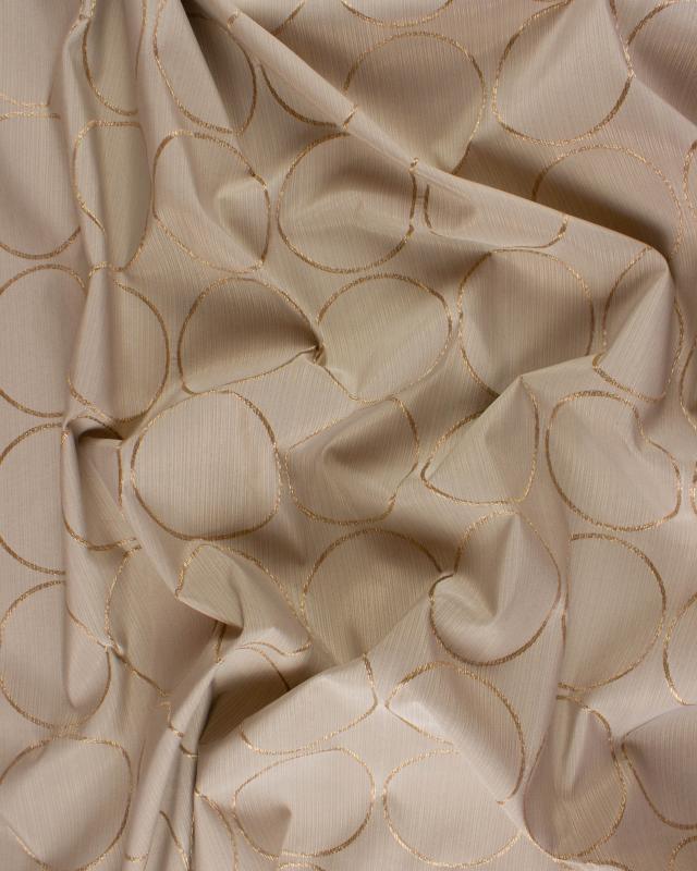 Polyester - Ronds Suede Moka - Tissushop