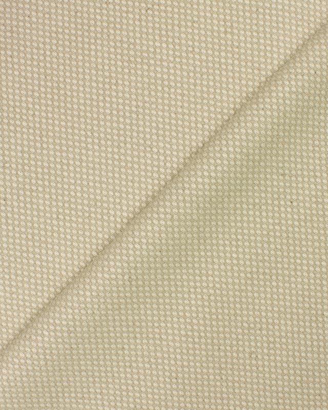 Cotton / Linen checkerboard in 280 cm Natural - Tissushop