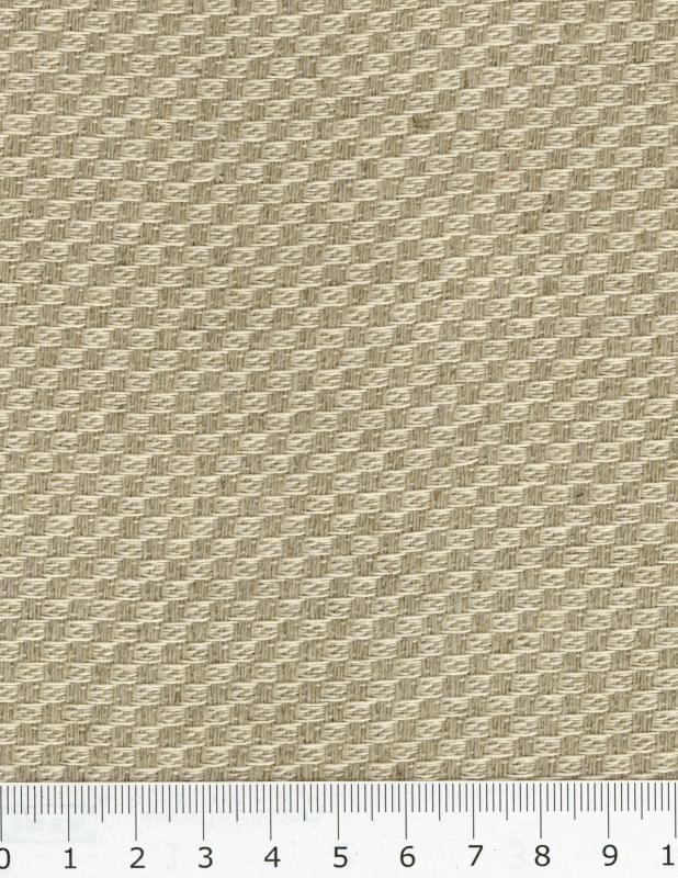 Cotton / Linen checkerboard in 280 cm Natural - Tissushop
