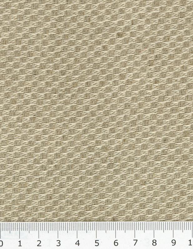 Cotton / Linen checkerboard in 280 cm Natural - Tissushop