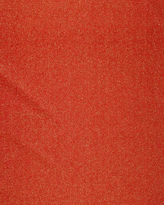 Round Glitter Light Jersey Fabric / Red - Tissushop