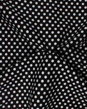 Cotton Popelin White Medium Dot / Black - Tissushop