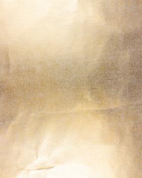 Metallic white linen fabric Gold - Tissushop