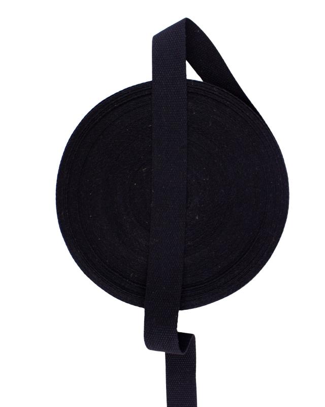 Cotton Webbing 38 mm Black - Tissushop