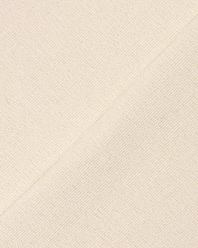 Coton fabric grain riz large wide Off White - Tissushop