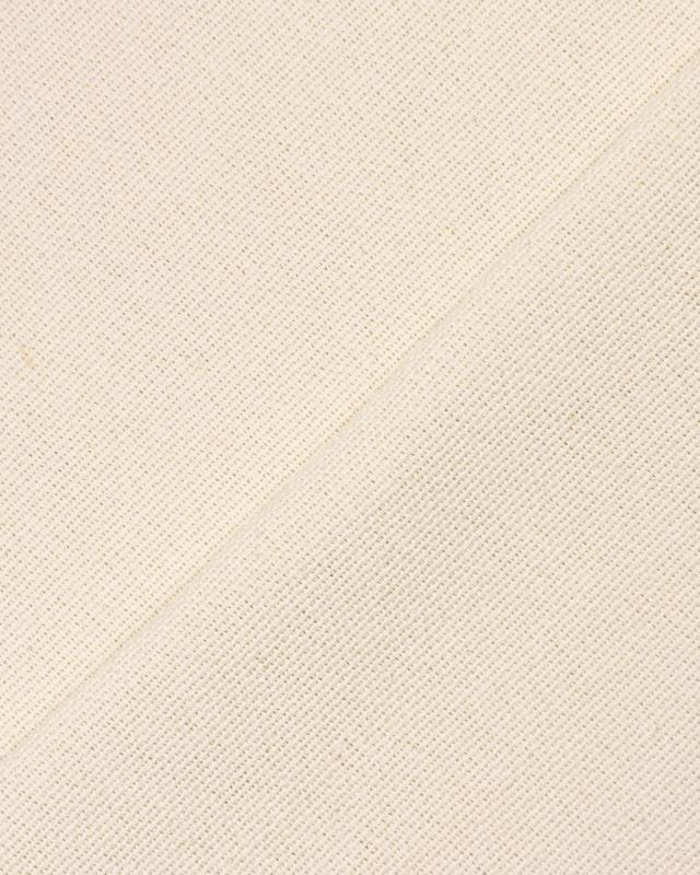 Coton fabric grain riz large wide Off White - Tissushop