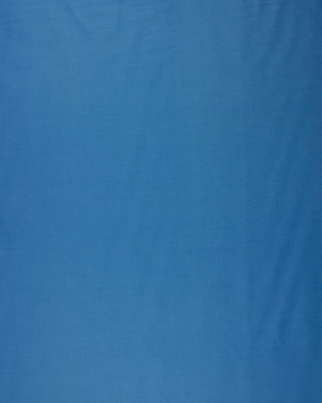 Popeline polycoton Uni Bleu - Tissushop