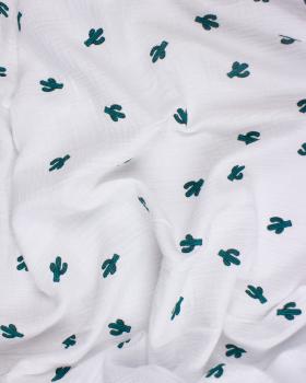 Muslin printed cactus - Tissushop