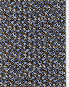 Cotton Popeline - Lily Dark Blue - Tissushop