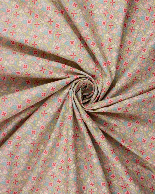 Popeline de Coton - Lily Gris - Tissushop