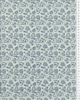 Popeline de Coton - Sofia Bleu - Tissushop
