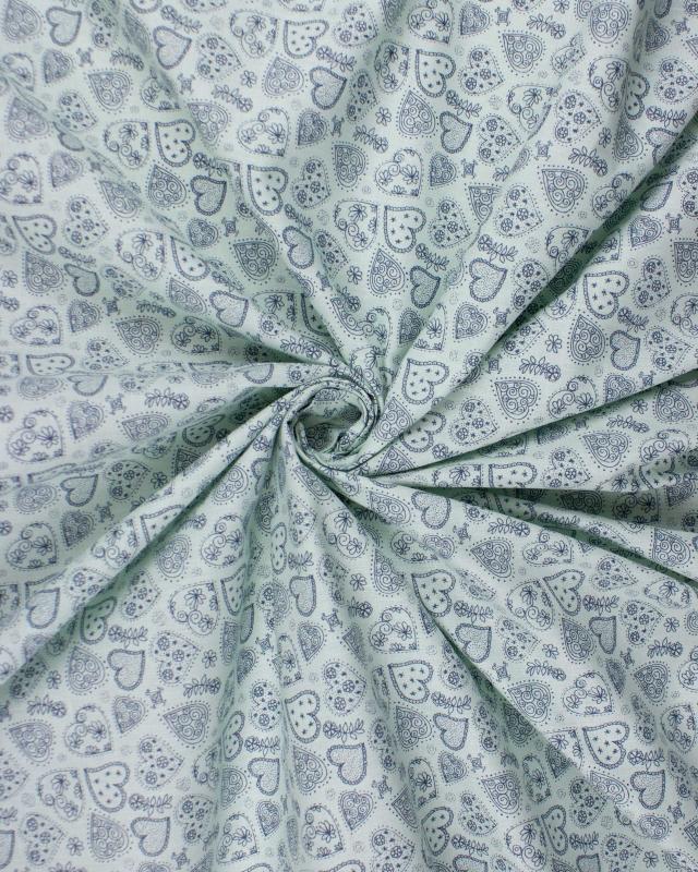 Popeline de Coton - Sofia Bleu - Tissushop