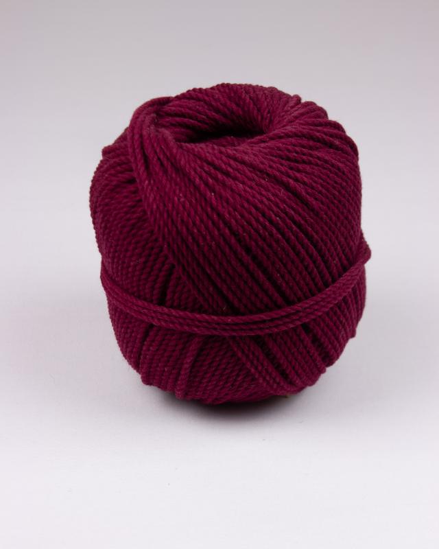 Macramé cotton rope Bordeaux - Tissushop