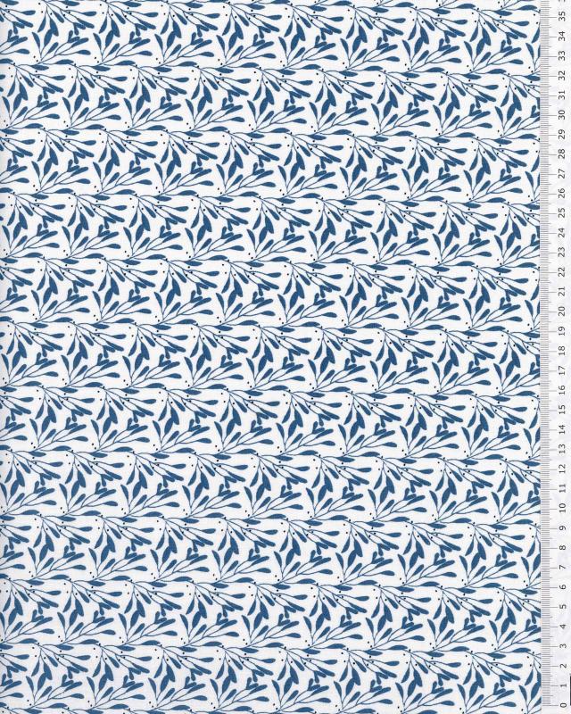 Popeline de Coton - Slichen Bleu Canard - Tissushop
