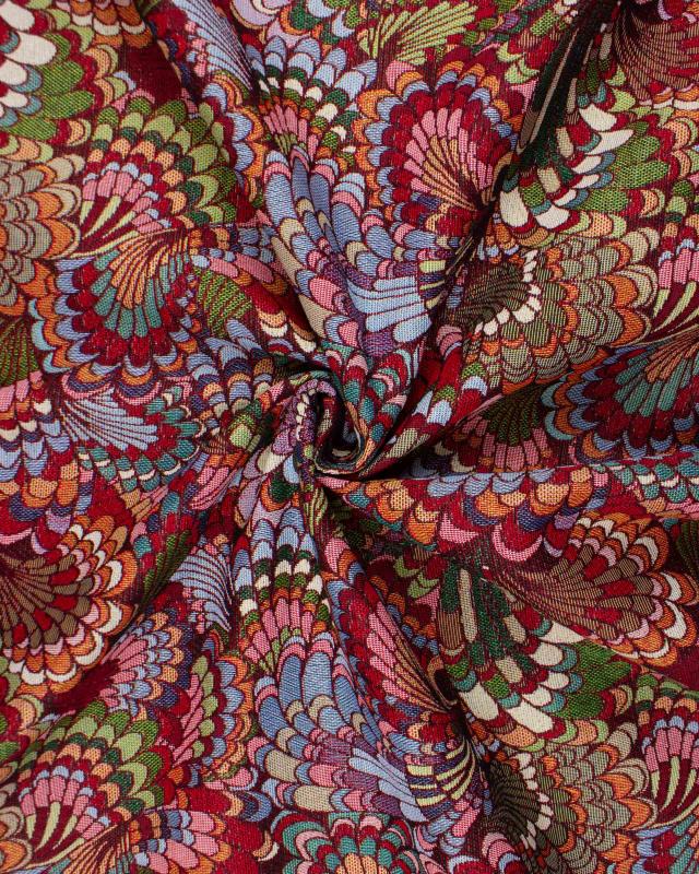 Jacquard home decor Fabric large width - peacock - Tissushop