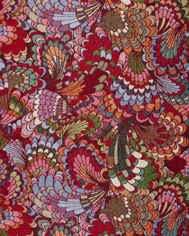 Jacquard home decor Fabric large width - peacock - Tissushop