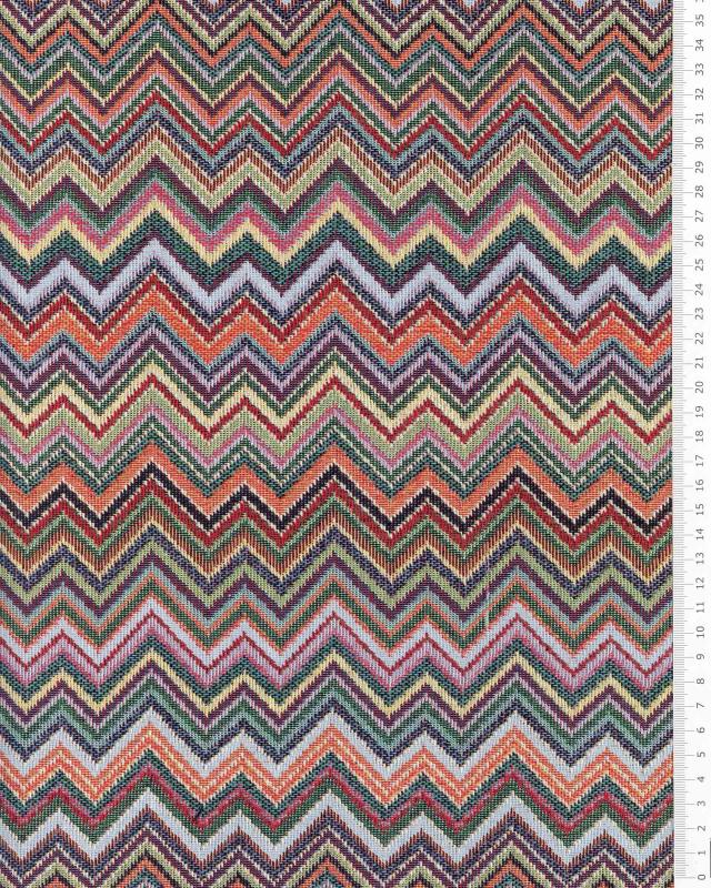 Jacquard home decor Fabric large width - Zig Zog - Tissushop