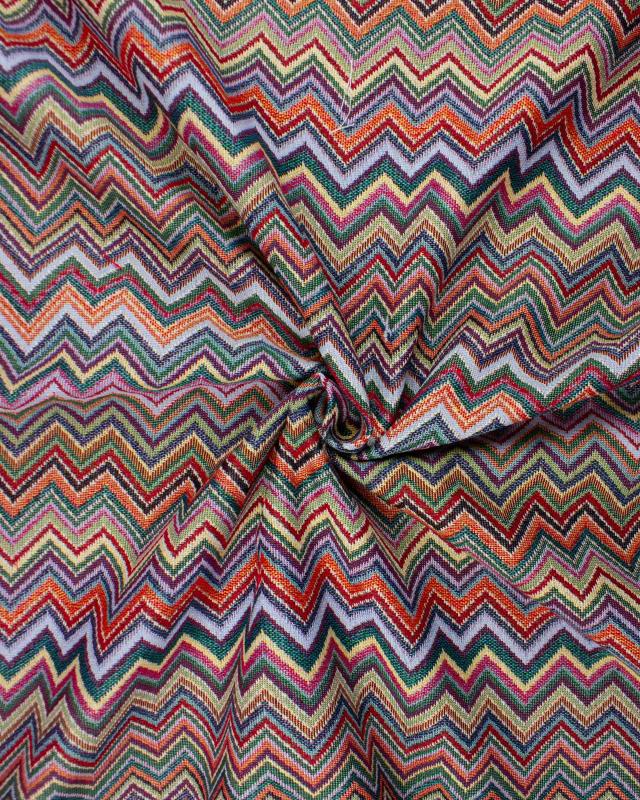 Jacquard home decor Fabric large width - Zig Zog - Tissushop