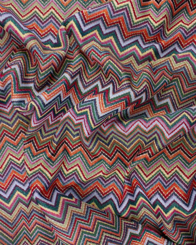 Jacquard home decor Fabric large width - Zig Zog - Tissushop