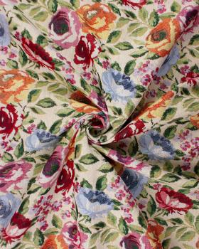 Jacquard home decor Fabric large width - Flowers - Tissushop