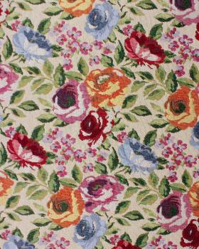 Jacquard home decor Fabric large width - Flowers - Tissushop