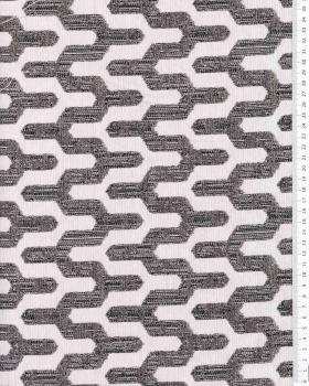 Jacquard home decor Fabric large width - Victor Taupe - Tissushop