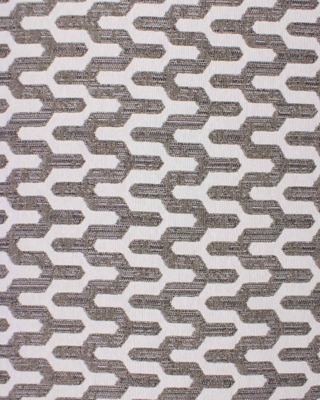 Jacquard home decor Fabric large width - Victor Taupe - Tissushop