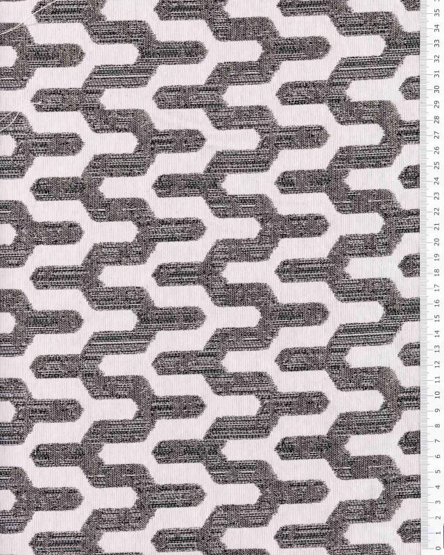 Jacquard home decor Fabric large width - Victor Taupe - Tissushop