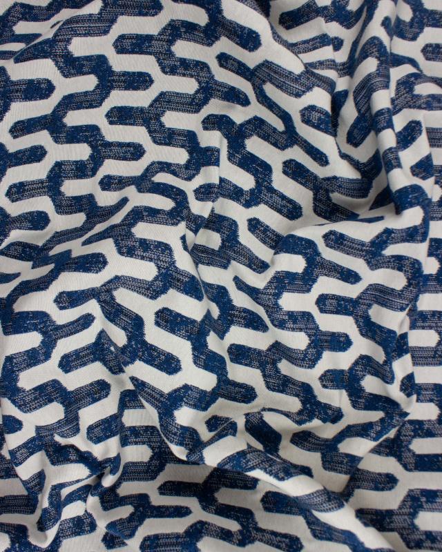 Jacquard home decor Fabric large width - Victor Blue - Tissushop