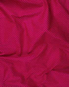 Cotton Popelin mini dot on a background Bordeaux - Tissushop