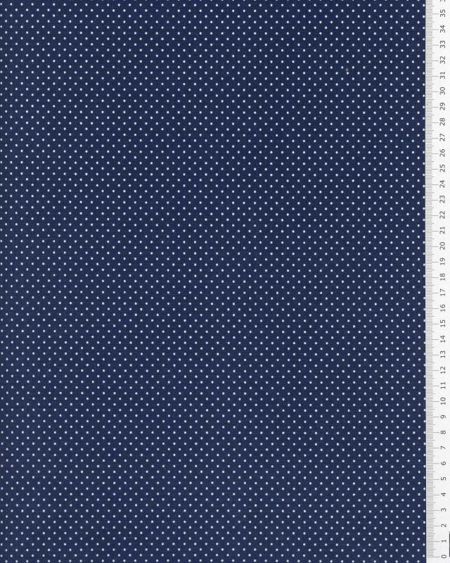 pin spots 100% Coton Popeline Imprimé Tissu-à Pois Blancs 3mm Sur bleu pâle