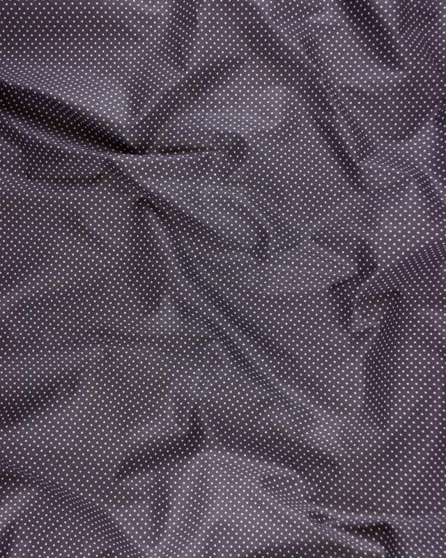 Cotton Popelin mini dot on a background Dark Grey - Tissushop