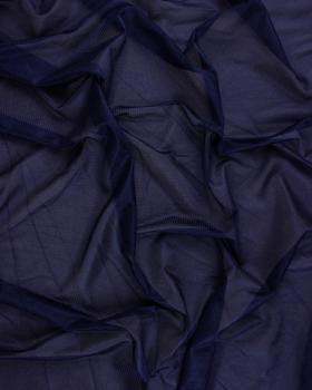 Charming mesh satin Navy Blue - Tissushop