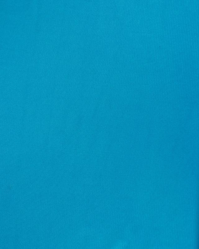 Satin maille charmeuse Bleu Turquoise - Tissushop
