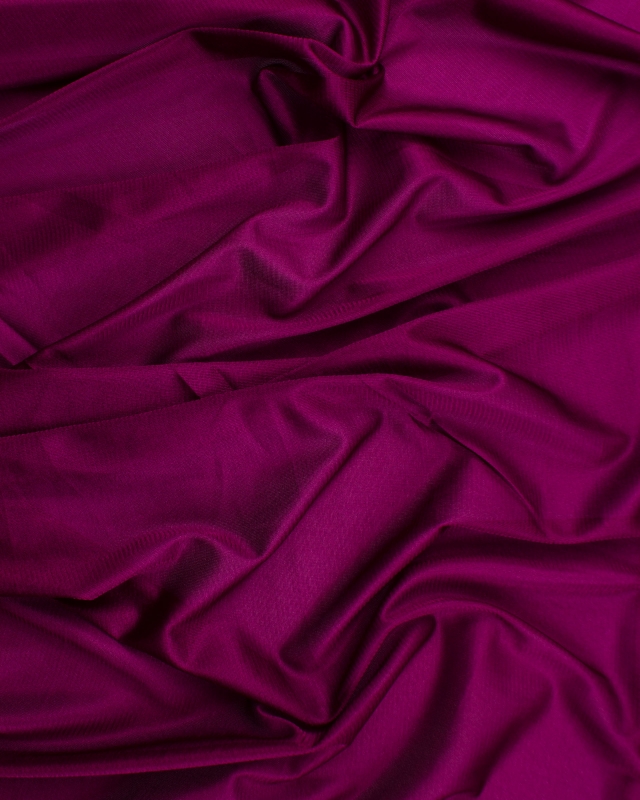 Charming mesh satin Aubergine - Tissushop